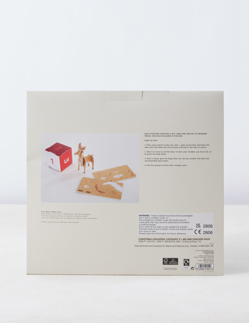 Christmas Crackers with Reindeer Game - Pack of 12, 1 Design 4 of 4