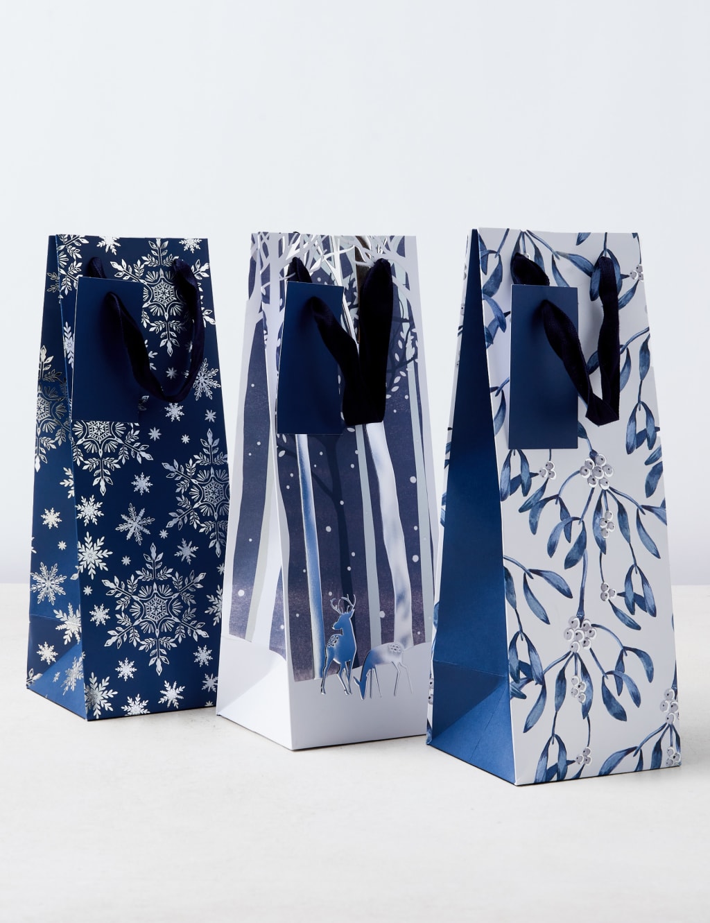 Luxury Christmas Bottle Bag Trio Single Pack 3 Bags M S