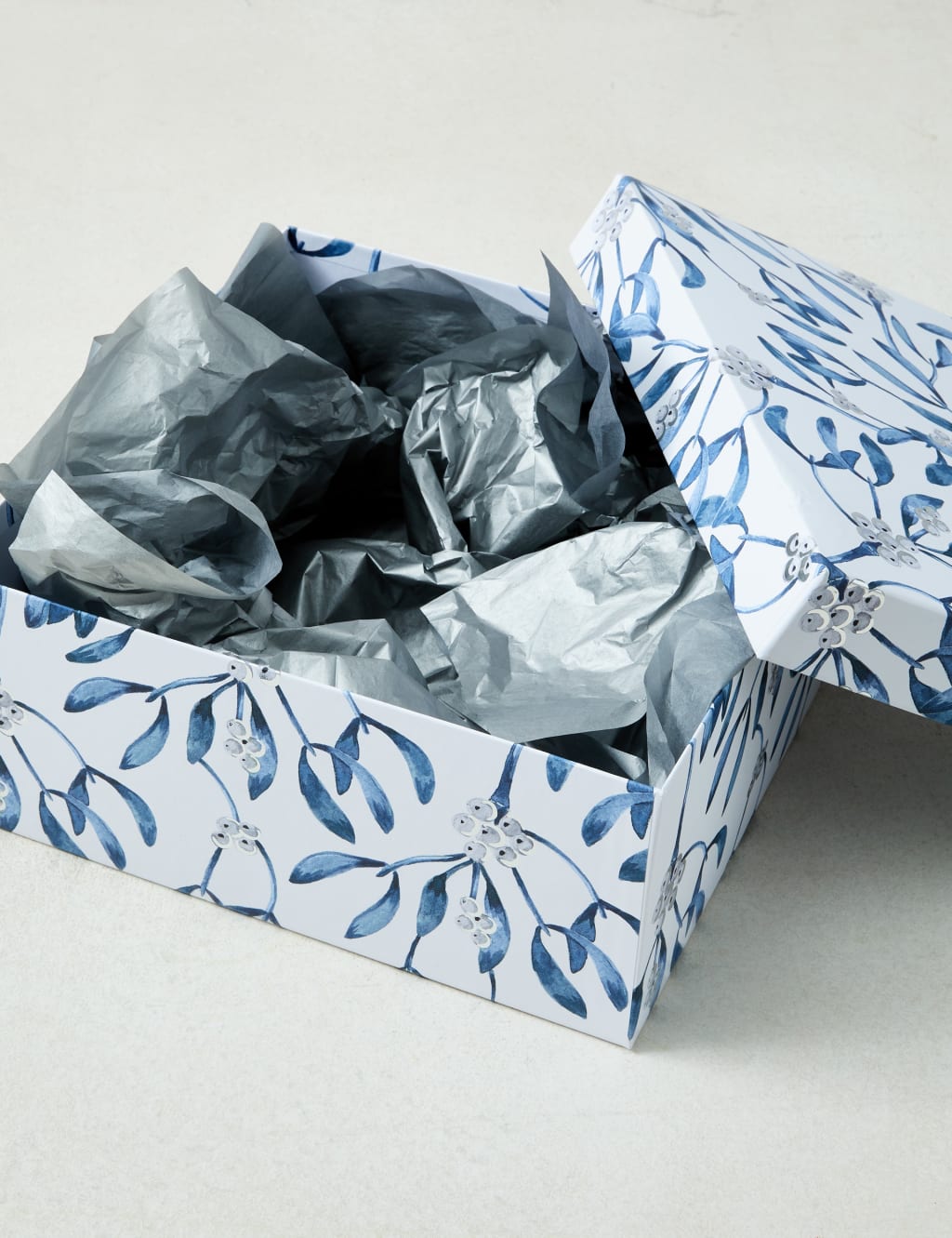 Luxury Silver-Foiled Christmas Gift Box & Tissue Pack 3 of 3