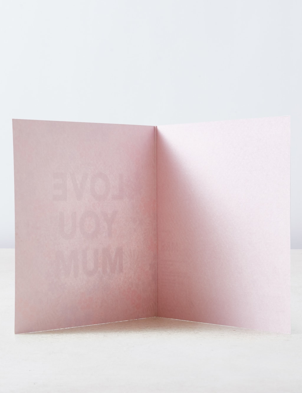 Love You Mum Card - Blue Text Design 2 of 5