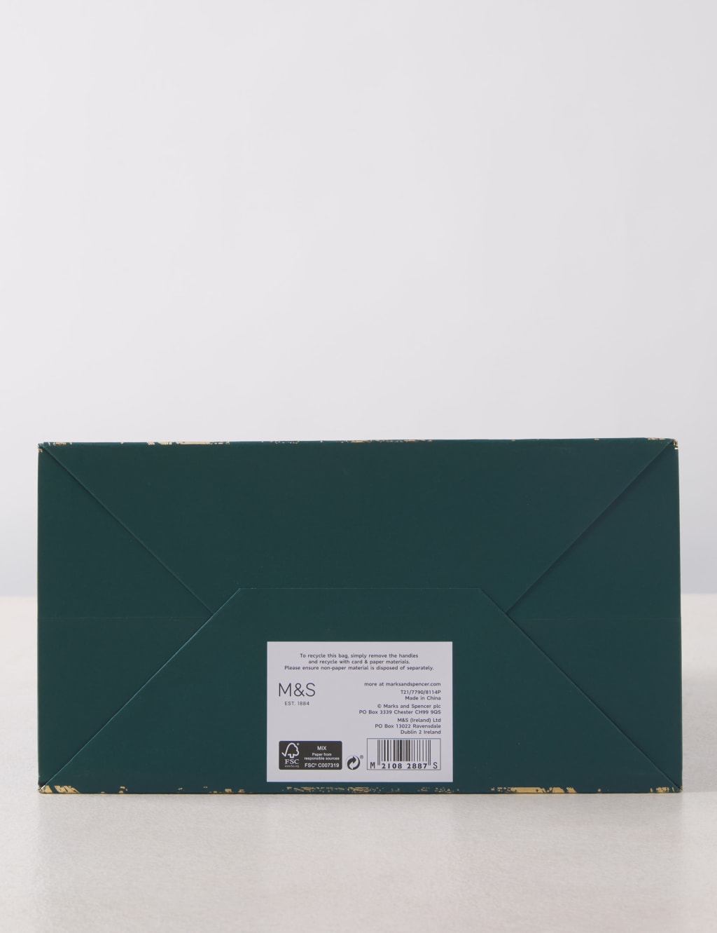 Luxury Opulence Gift Bag & Tissue Paper Pack - Large Bag with Marbled Tissue Paper 2 of 4