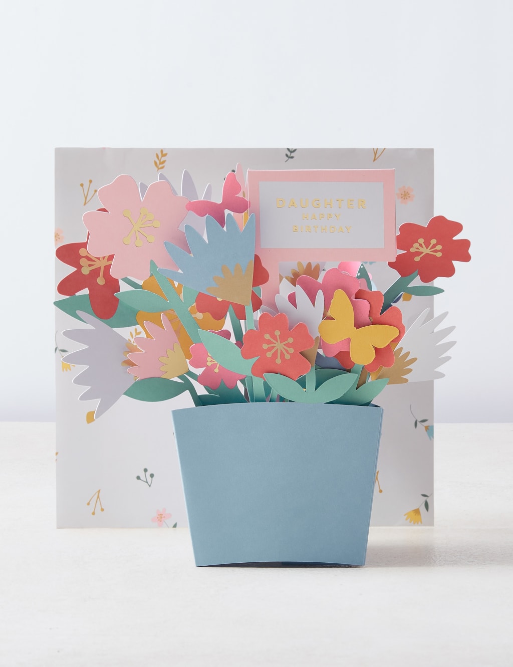 Daughter Pop-up 3D Floral Birthday Card 1 of 4