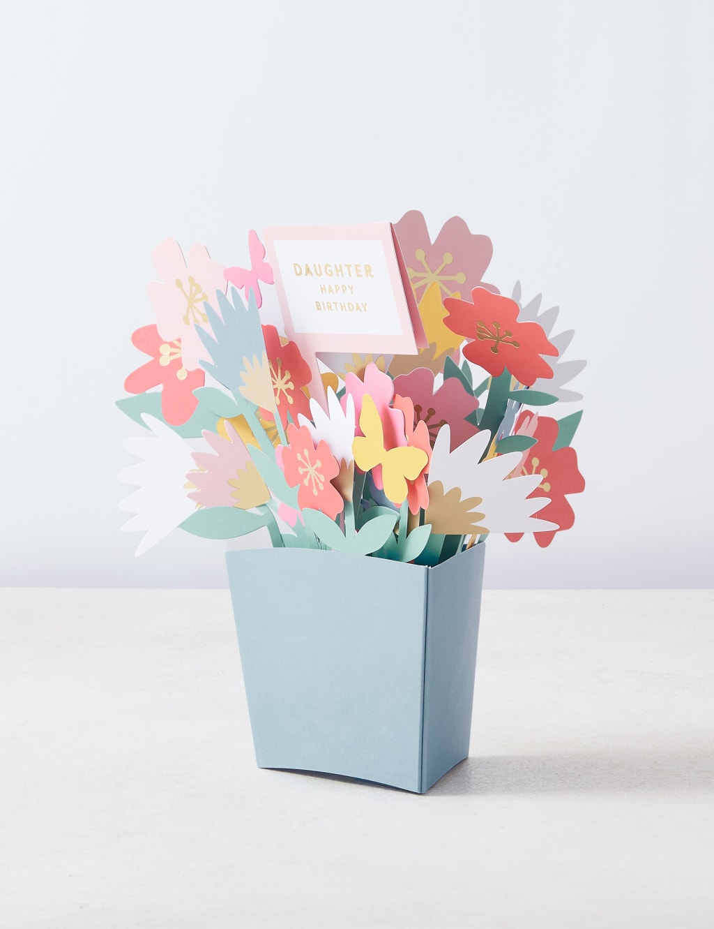 Daughter Pop-up 3D Floral Birthday Card 2 of 4