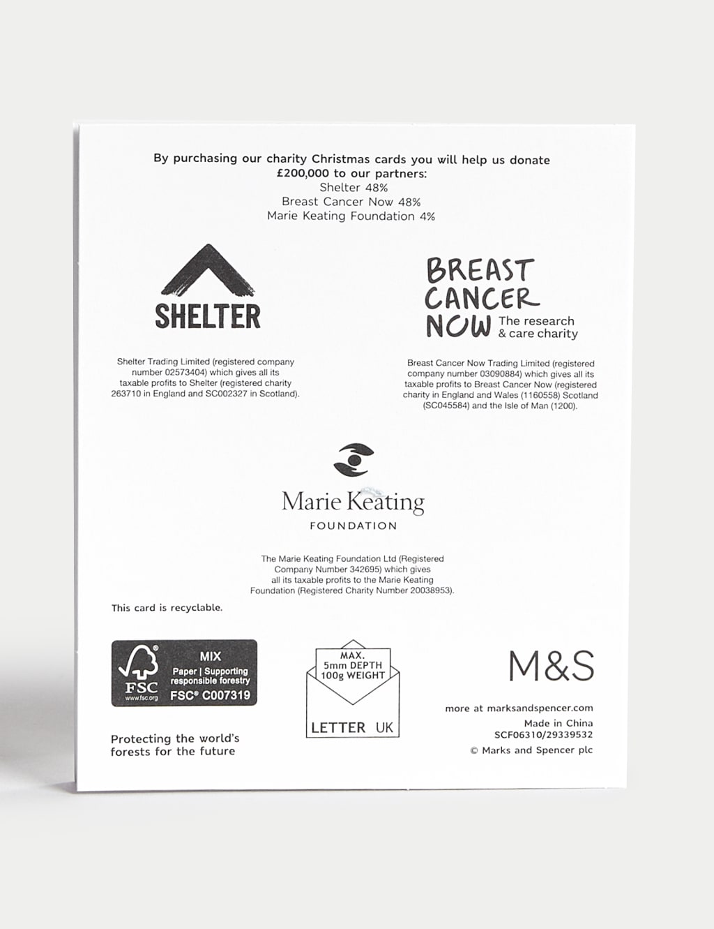 Luxury Charity Christmas Cards - Silver Designs 4 of 6