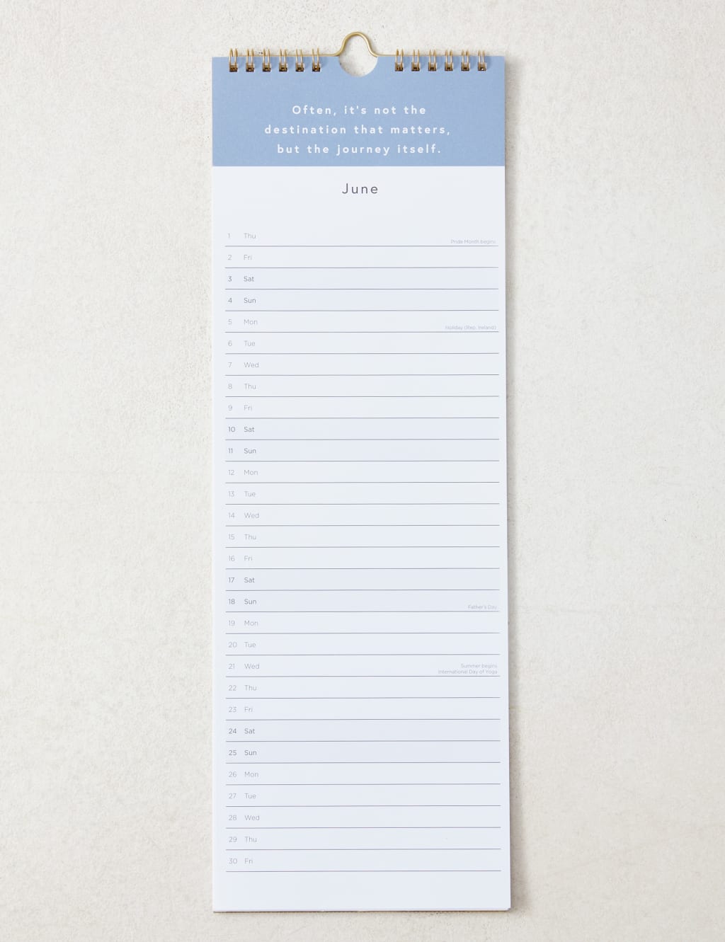 2023 Slimline Calendar - Contemporary Mindfulness Design 2 of 3