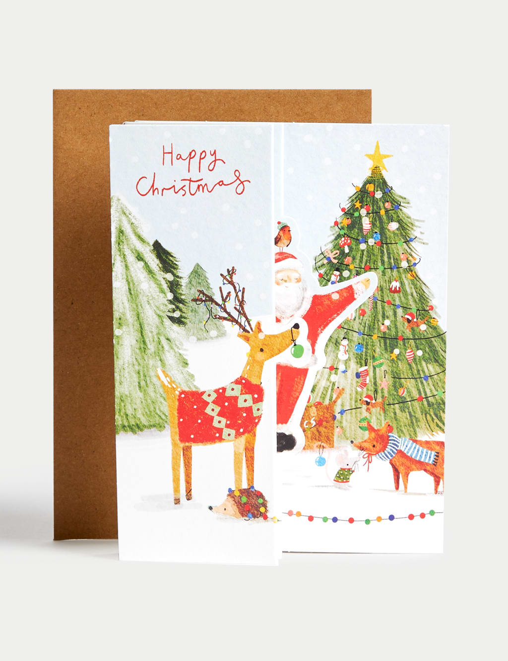 Luxury Charity Christmas Cards - 3D Woodland Design 2 of 4