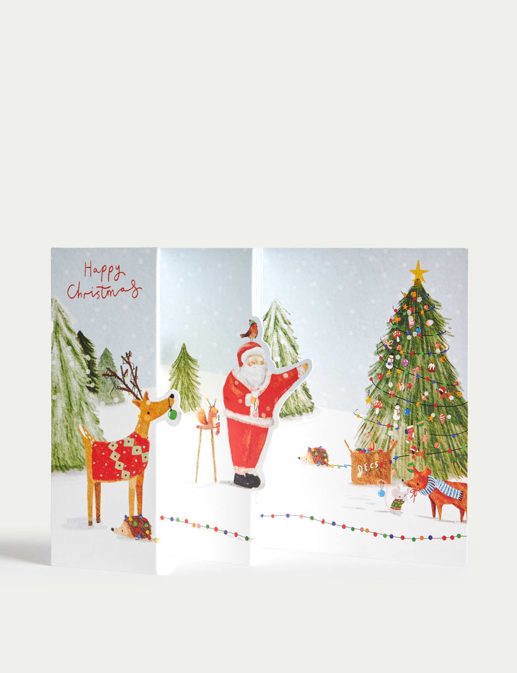 Luxury Charity Christmas Cards - 3D Woodland Design 3 of 4