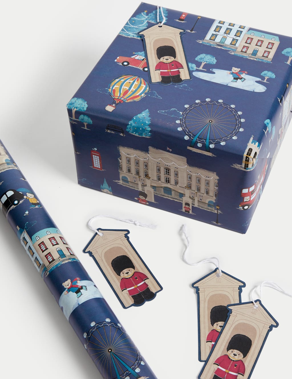 Spencer Bear 5M Christmas Gift Wrap & 12 Gift Tags Pack 2 of 2