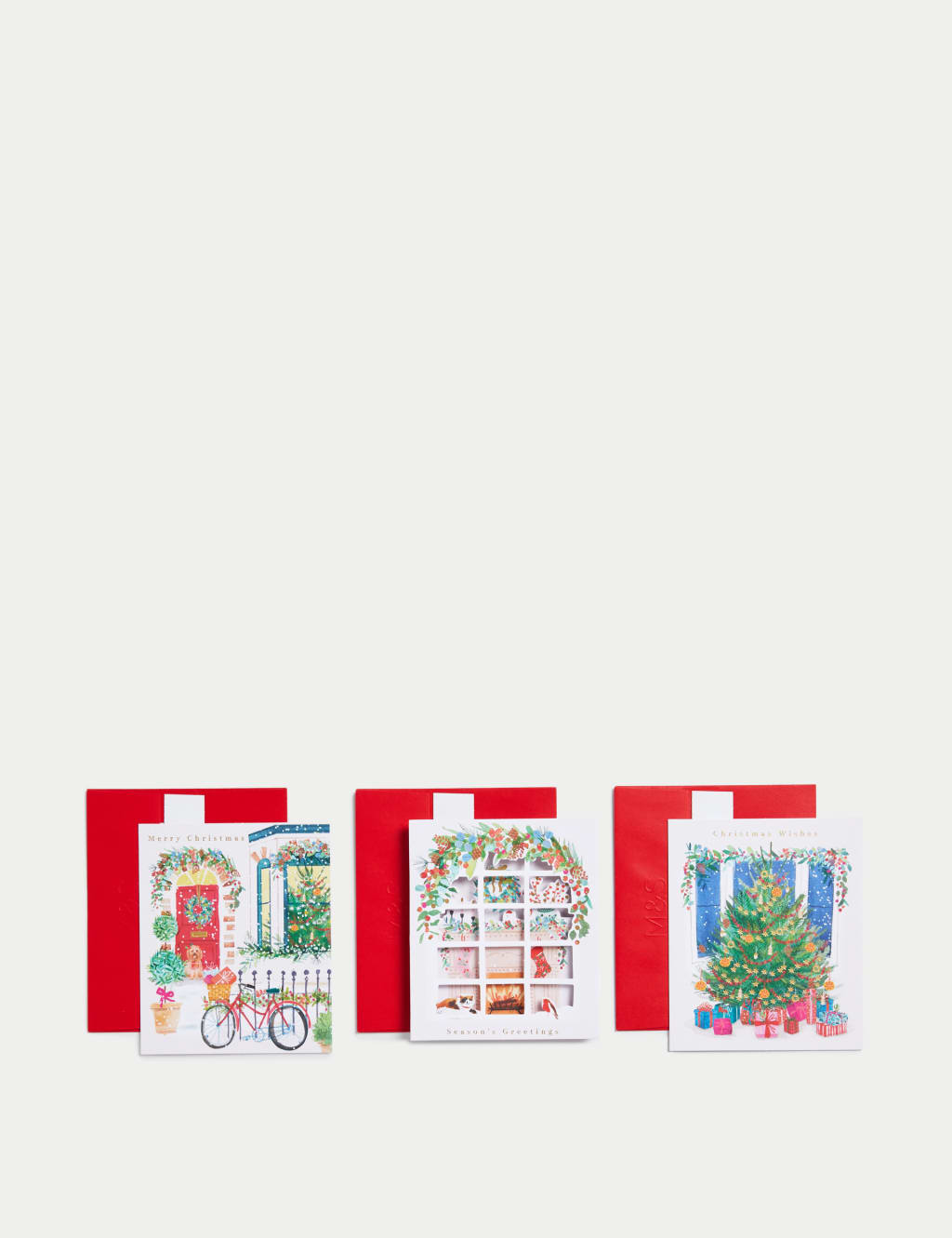 15 Charity Christmas Cards - Festive Homes with 3D Design 5 of 5