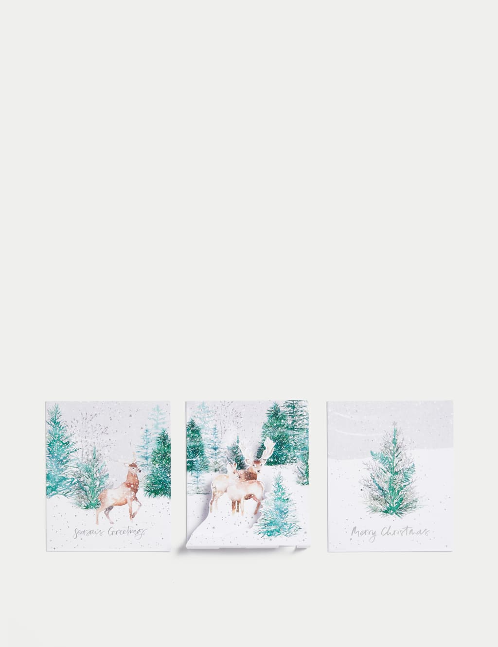 15 Charity Christmas Cards - Winter Stags with 3D Design 2 of 5