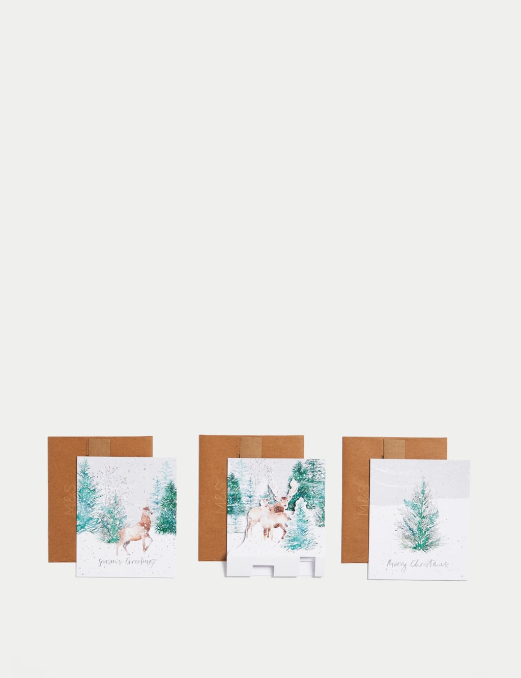 15 Charity Christmas Cards - Winter Stags with 3D Design 5 of 5