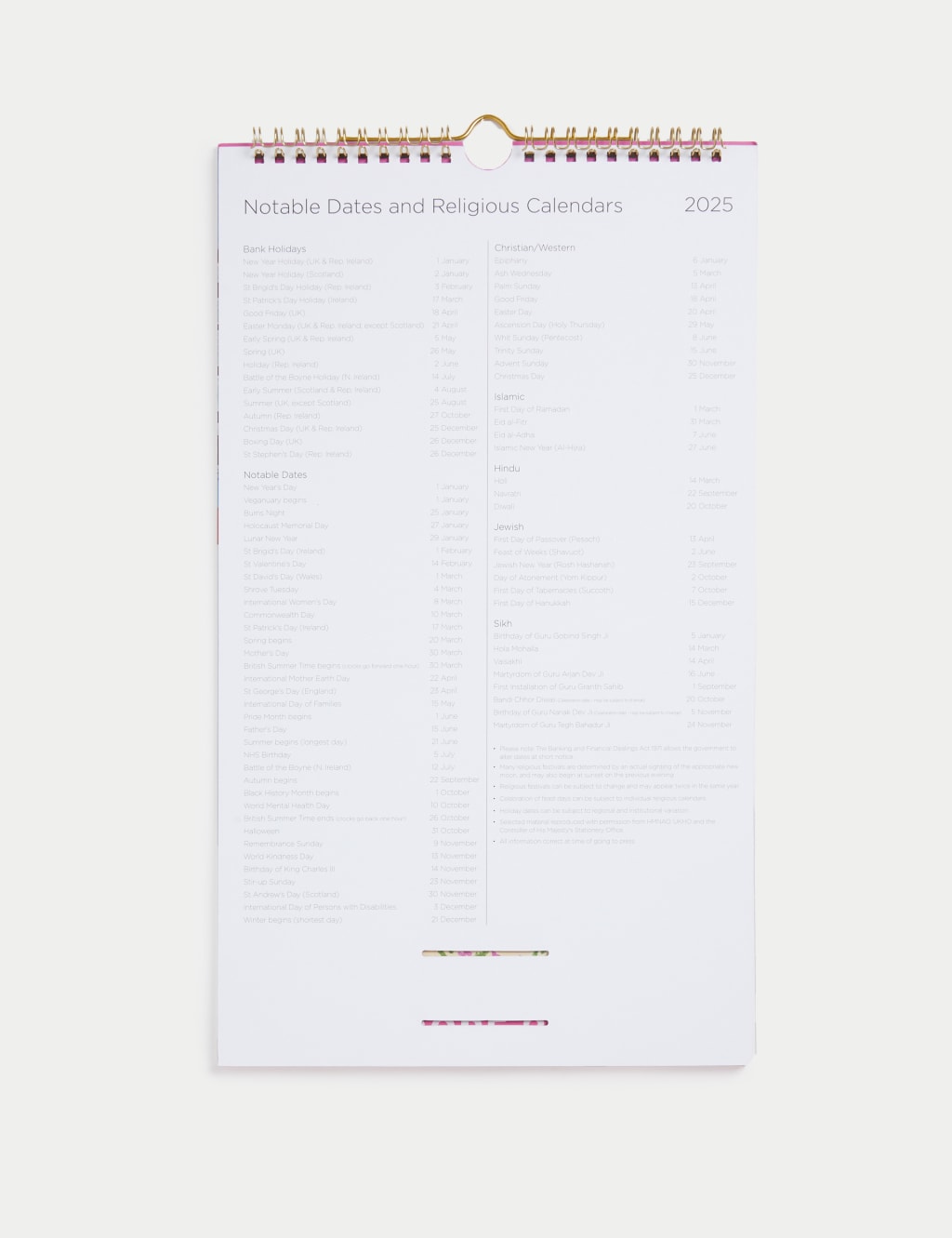2025 Medium Calendar - Explore Europe 5 of 7