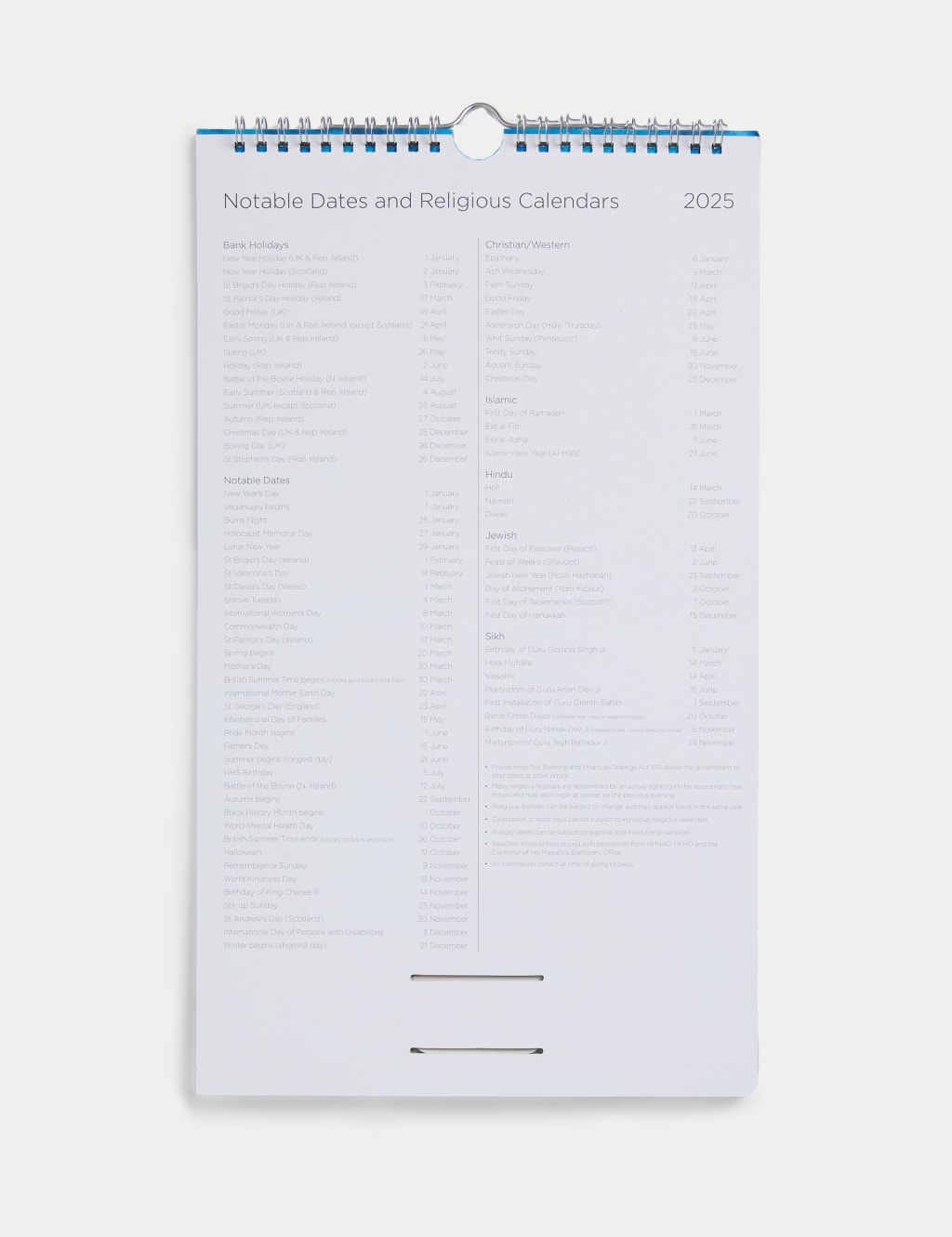 2025 Medium Calendar - National Geographic Natural Planet 4 of 6