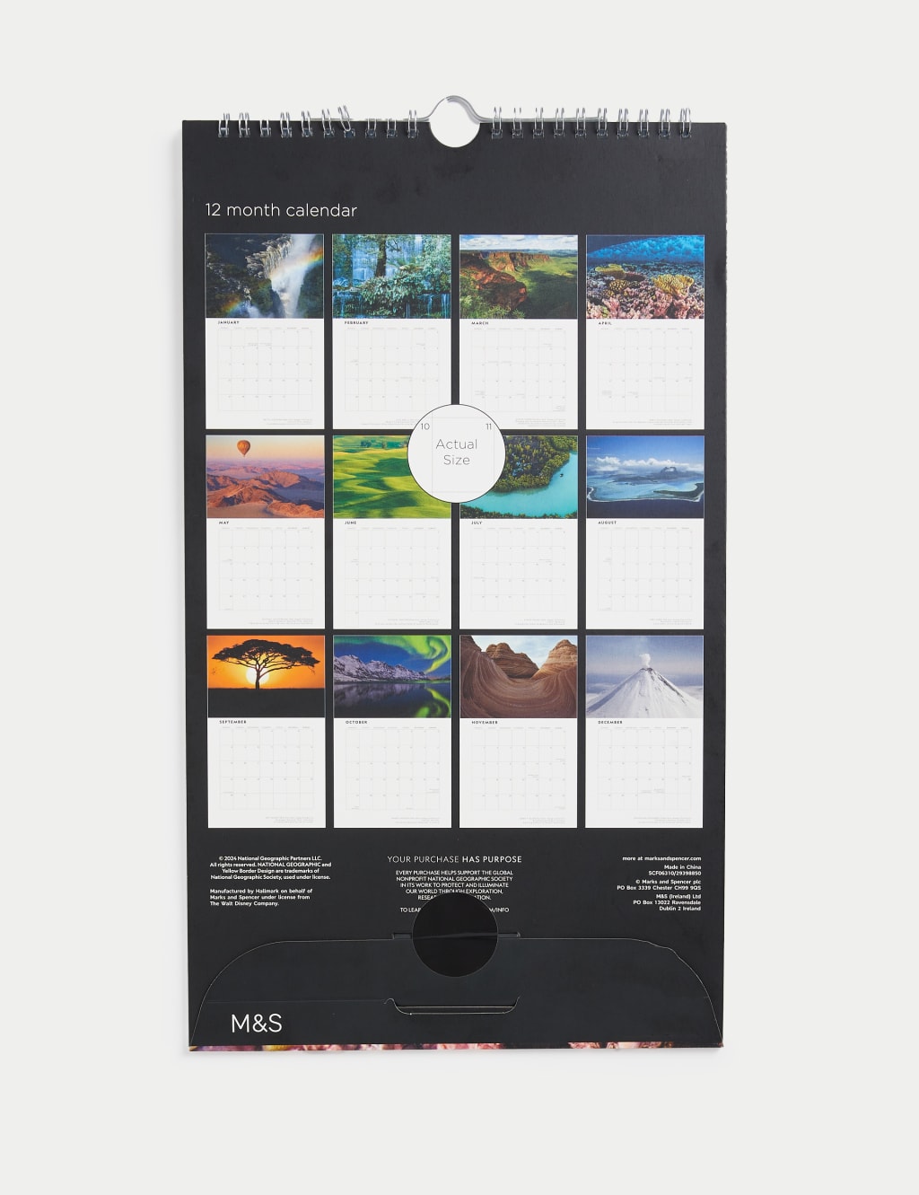 2025 Medium Calendar - National Geographic Natural Planet 5 of 6