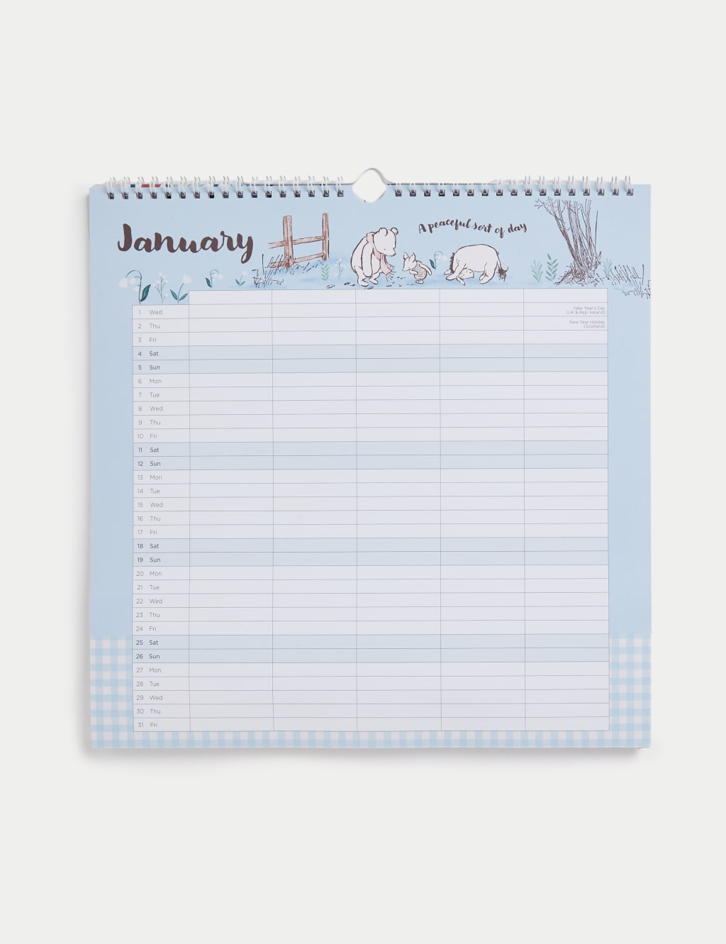 2025 Large Calendar & Family Organiser with Pen - Winnie the Pooh™ 2 of 6