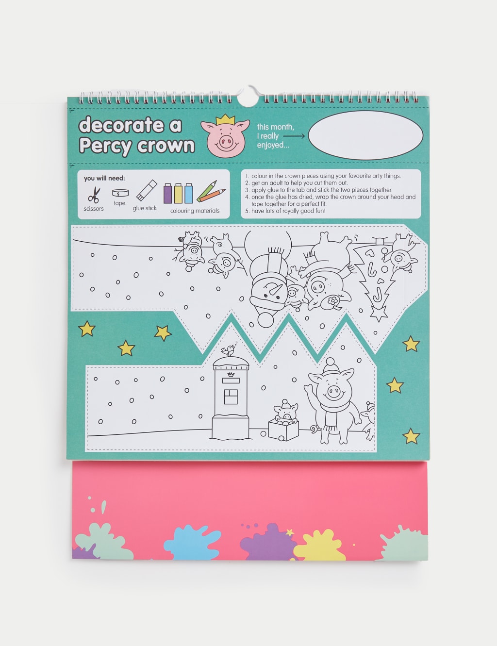 2025 Large Calendar & Family Organiser with Pen - Percy Pig™ 4 of 7