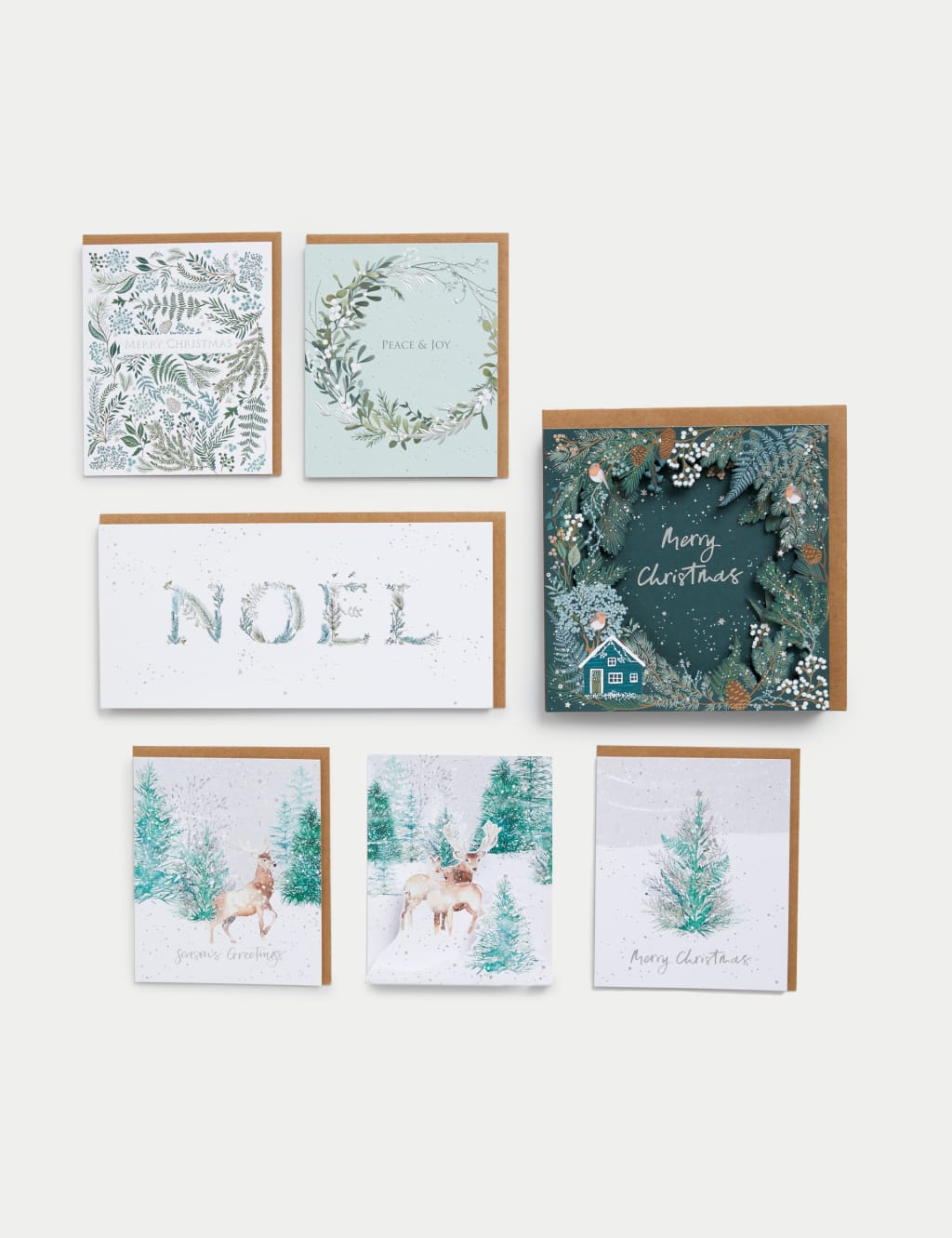 34 Charity Christmas Cards - Winter Foliage Designs 2 of 10