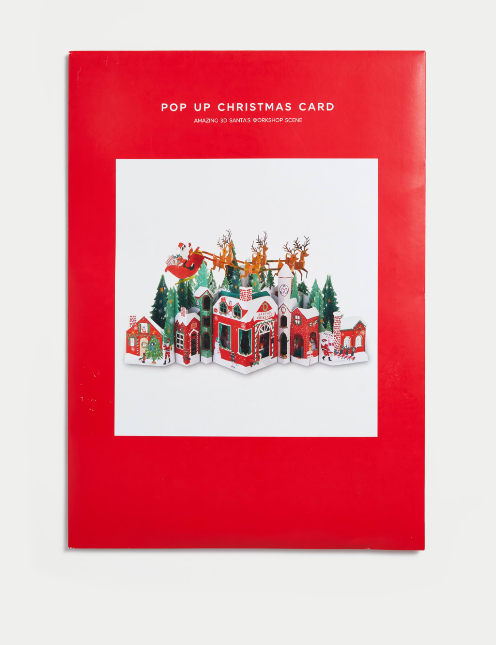 3D Pop-Up Santa's Workshop Charity Christmas Card 3 of 3