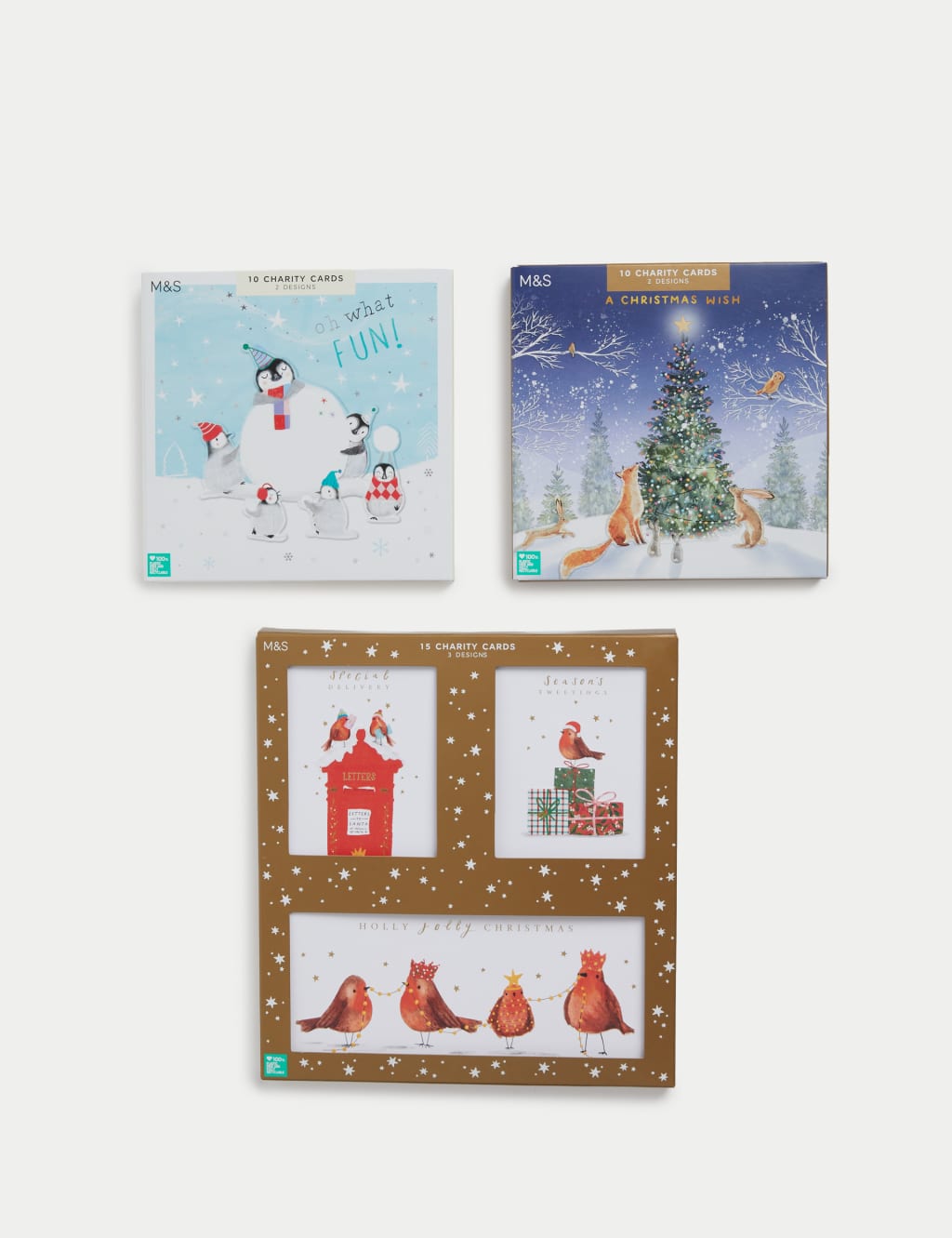 35 Charity Christmas Cards - Cute Animal Designs 1 of 8