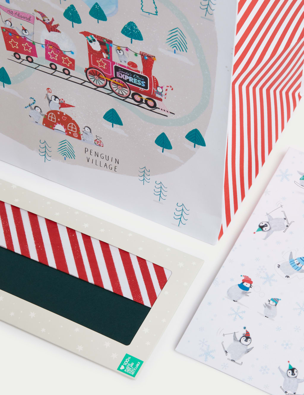 Cute 10m Christmas Gift Wrap with Gift Tags, Bags & Tissue 3 of 4