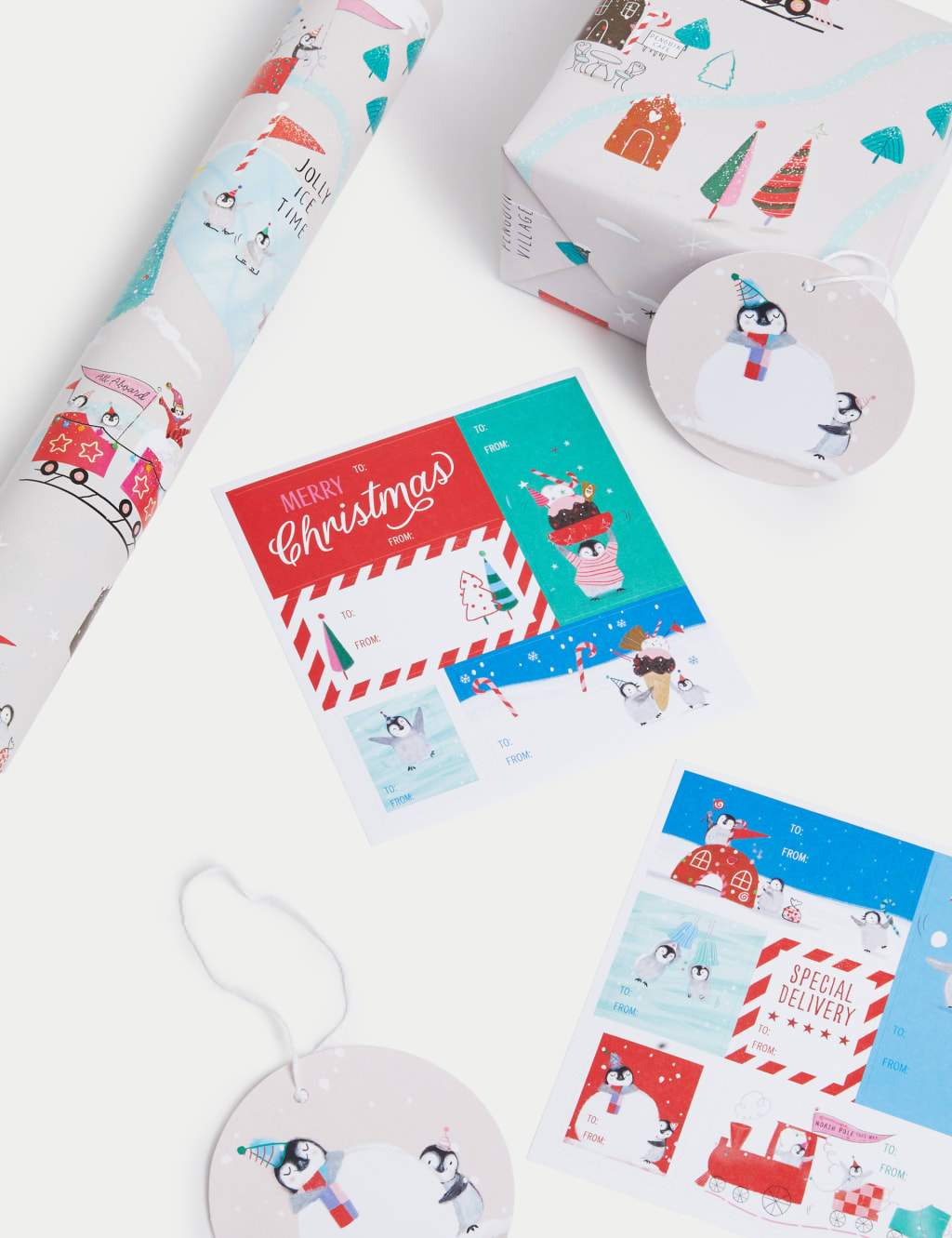 Cute 10m Christmas Gift Wrap with Gift Tags, Bags & Tissue 4 of 4