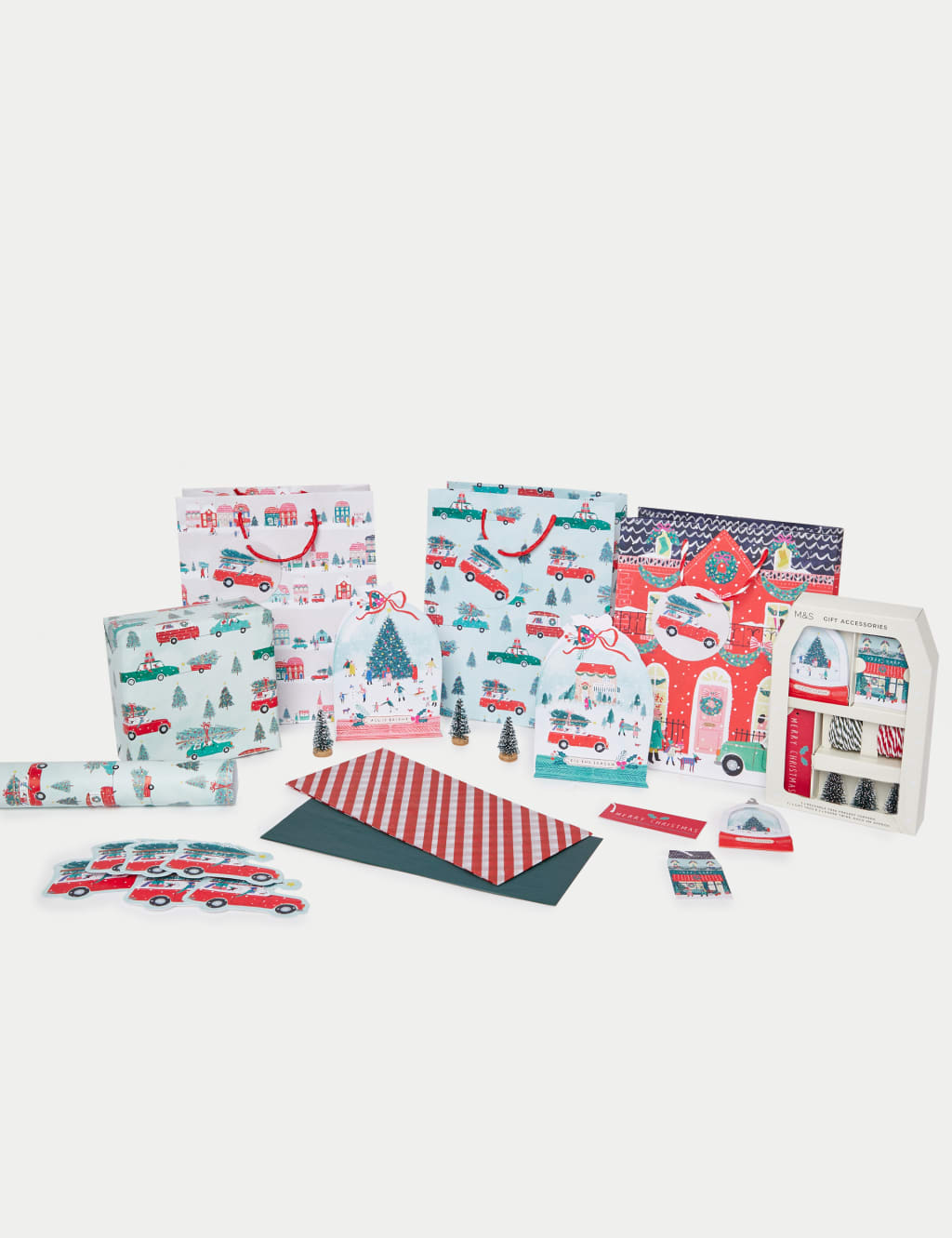 Festive 3m Christmas Wrap, Cards, Tags, Bags & Accessories 2 of 5