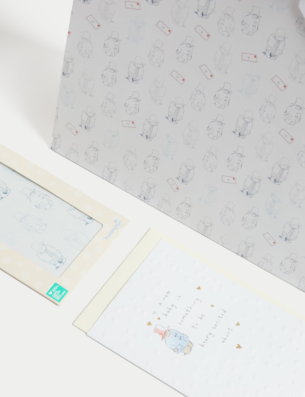 Paddington™ Gift Wrap Set With New Baby Card, Gift Bag & Tissue 3 of 3