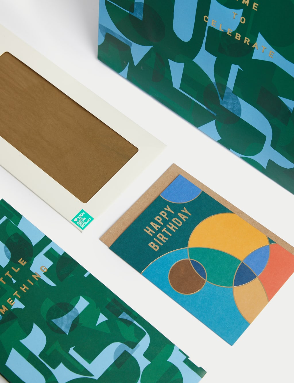 Abstract Circles Gift Wrap Set With Birthday Card, Gift Bags & Tissue 3 of 4