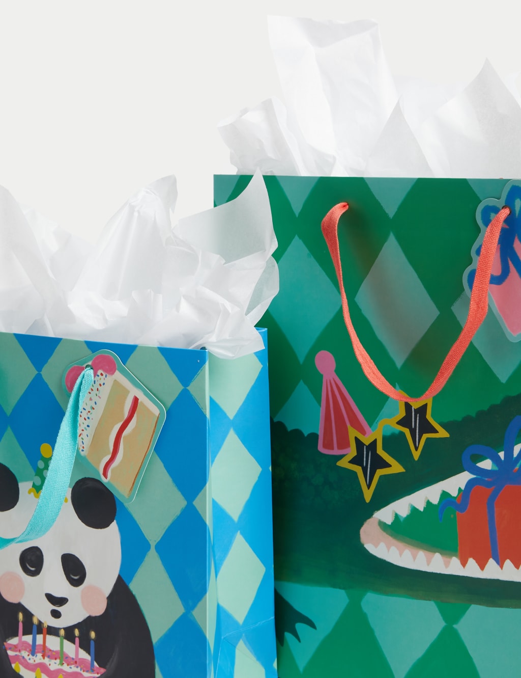 Zoo Animals Gift Wrap Set With Birthday Card, Gift Bags & Tissue 2 of 4