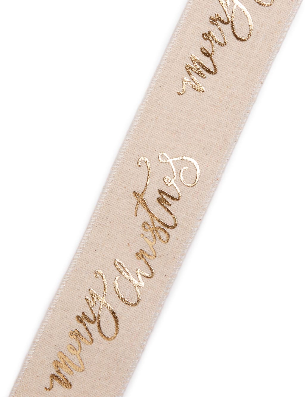 Luxury Linen Christmas Ribbon - 5m Length 2 of 2