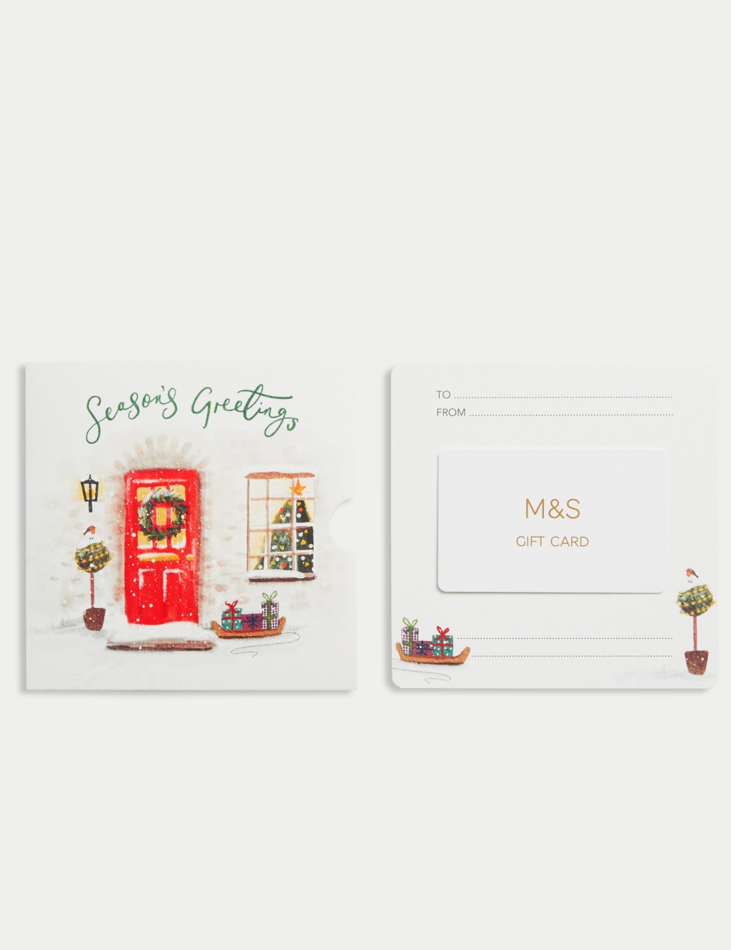 Xmas Red Door Gift Card 3 of 6