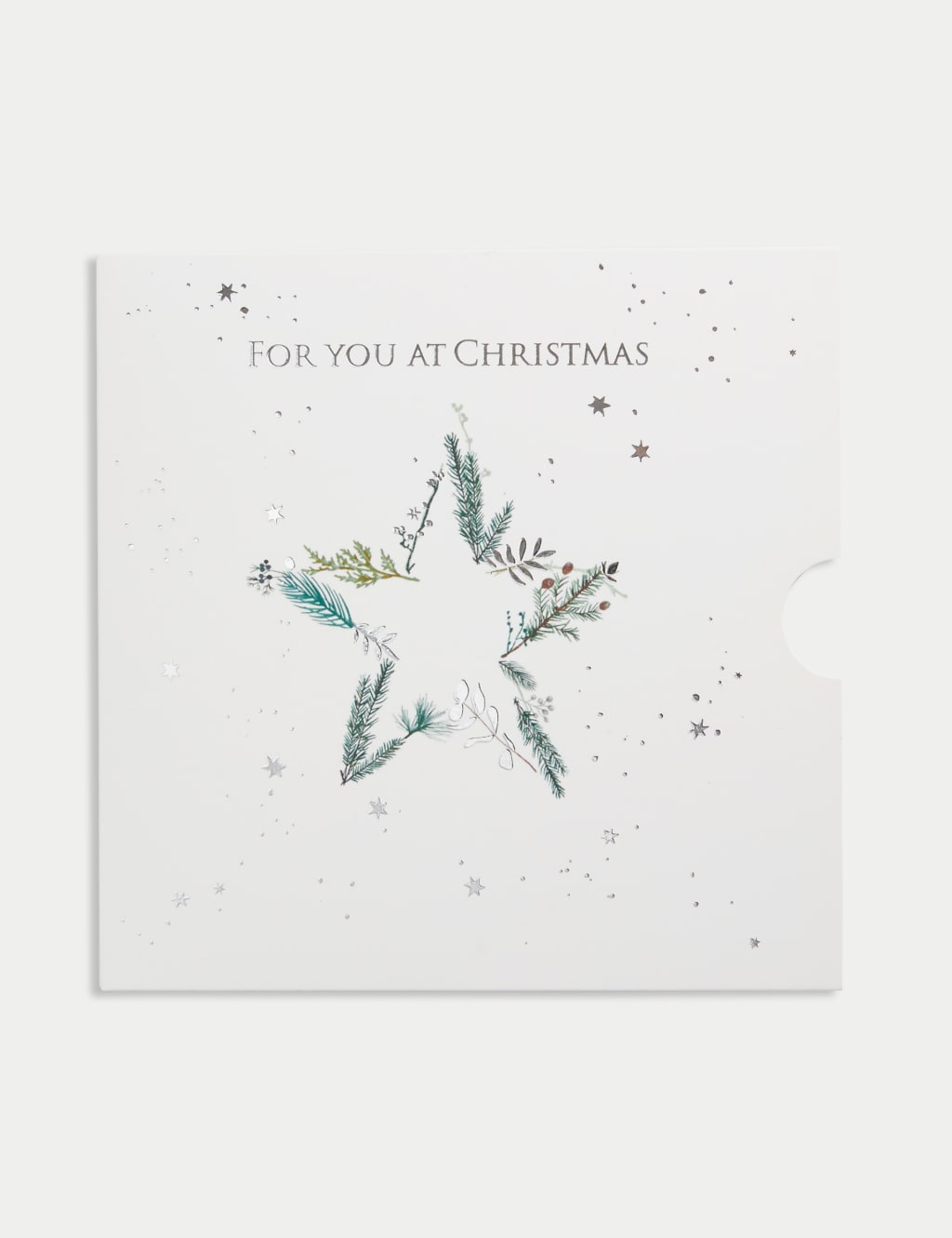 Xmas Silver Star Gift Card 1 of 6