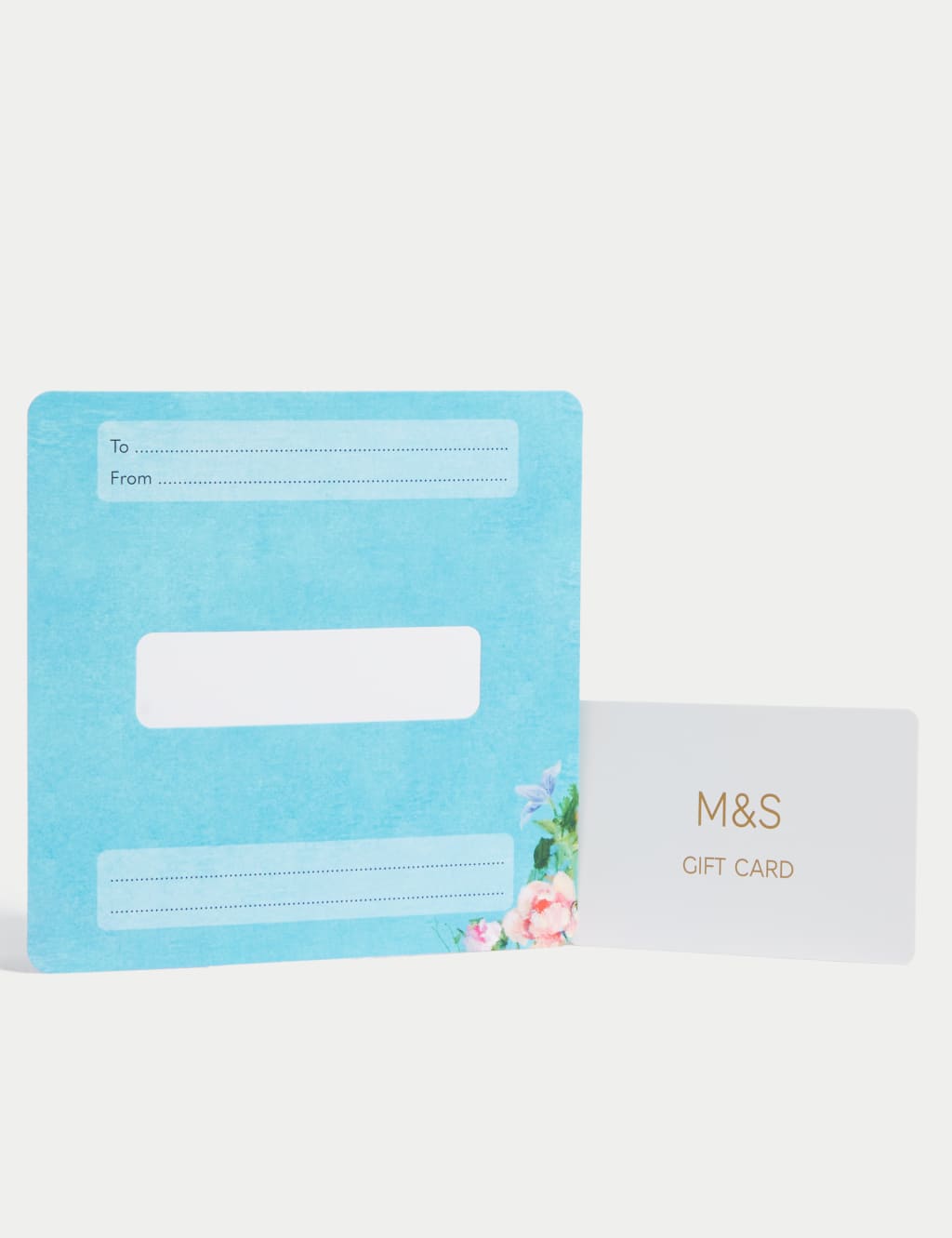 Blue Floral Gift Card 3 of 4