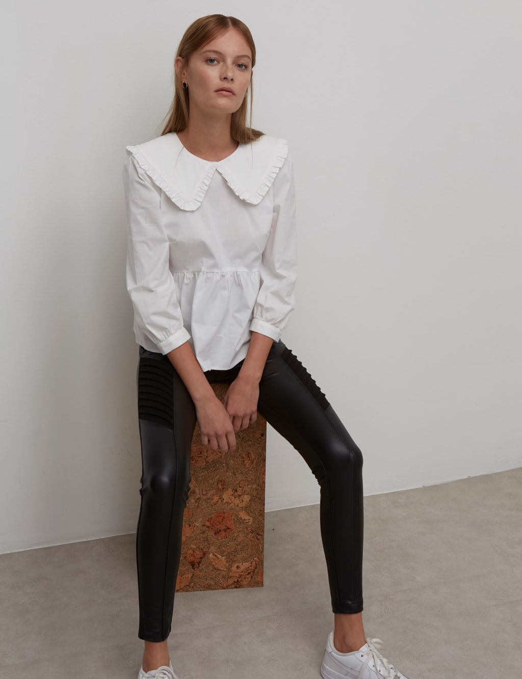 M&s faux leather leggings discount