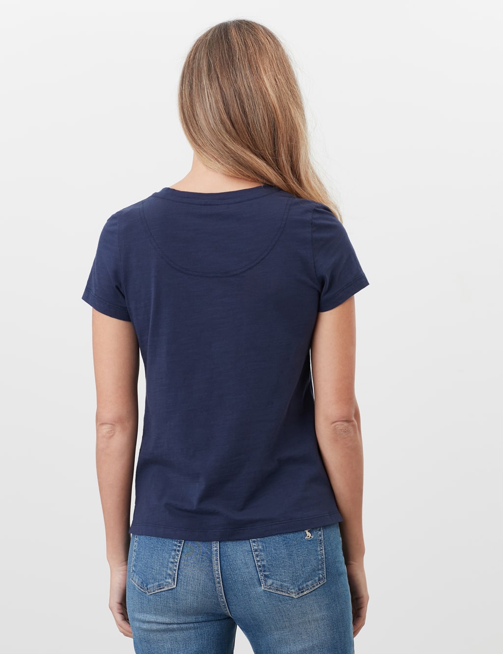 Pure Cotton Embellished Scoop Neck T-Shirt 3 of 5