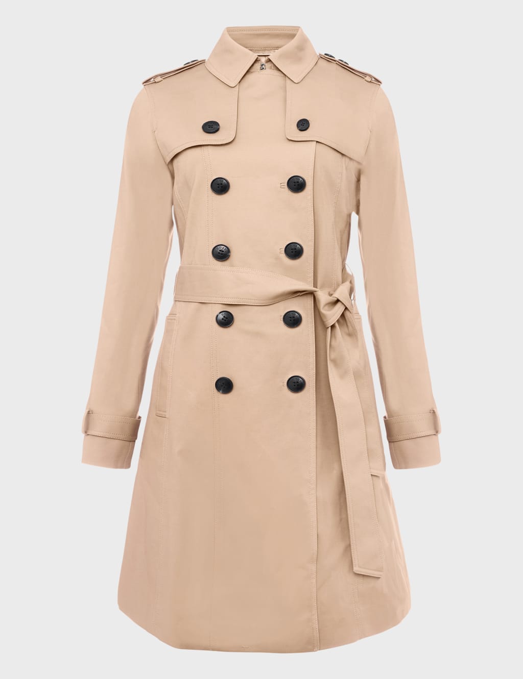Saskia Cotton Rich Belted Trench Coat 2 of 12