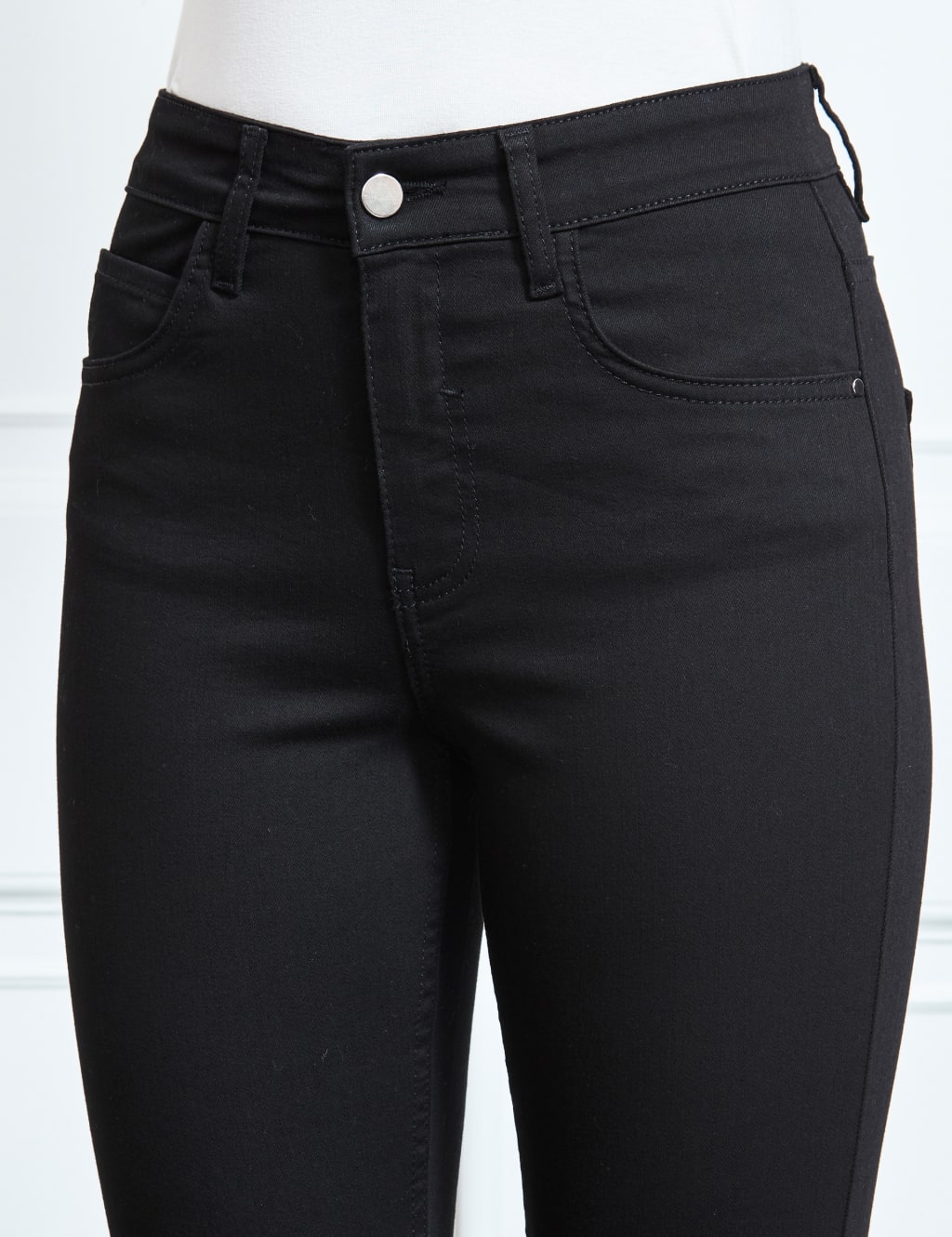 High Waisted Skinny Ankle Grazer Jeans 4 of 5
