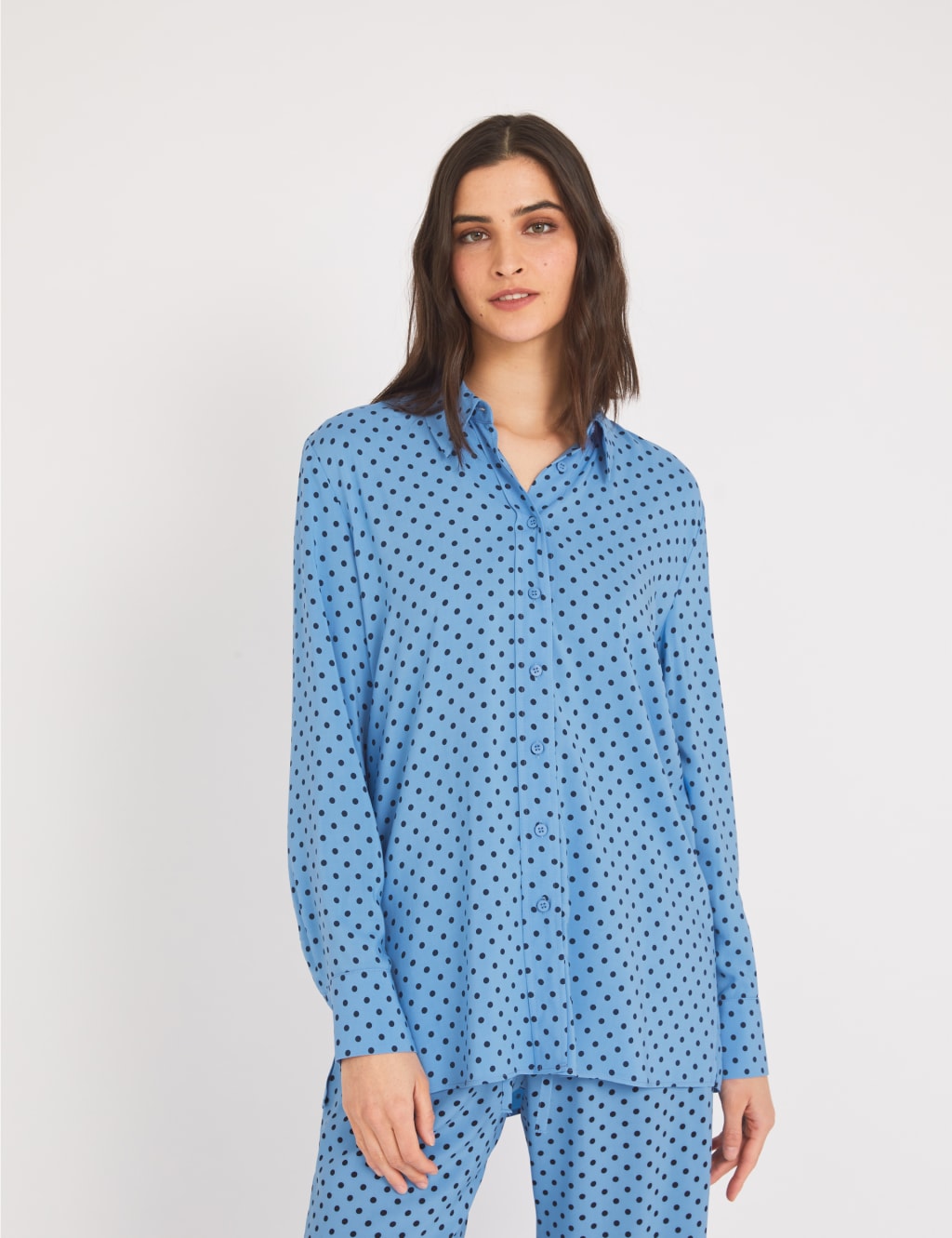 Polka Dot Oversized Shirt Finery London M S