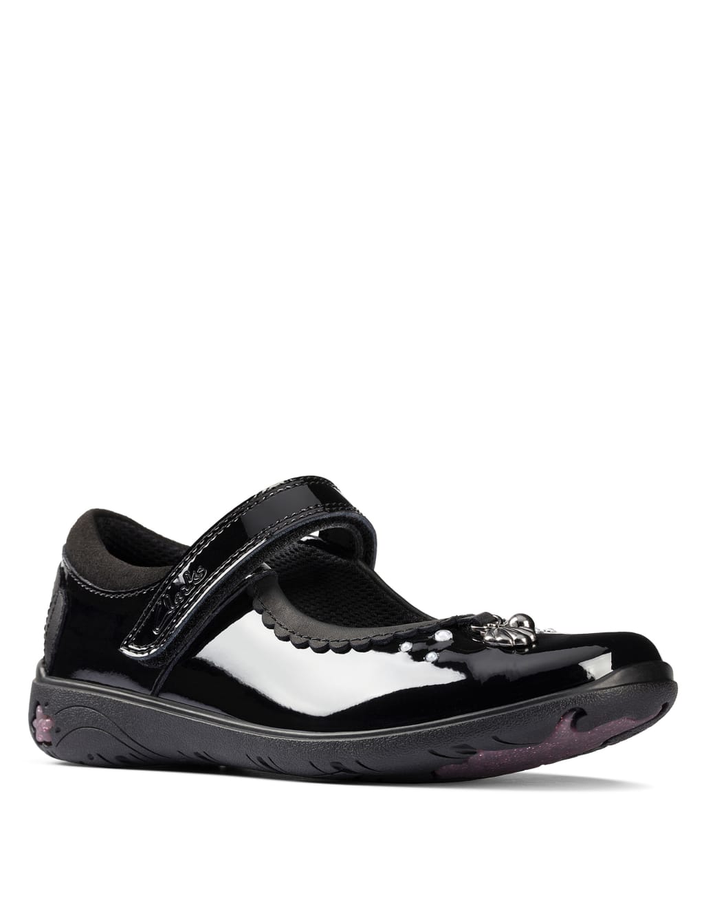 Kids' Leather Riptape Mary Jane Shoes (Kid size 10-2.5) 1 of 5