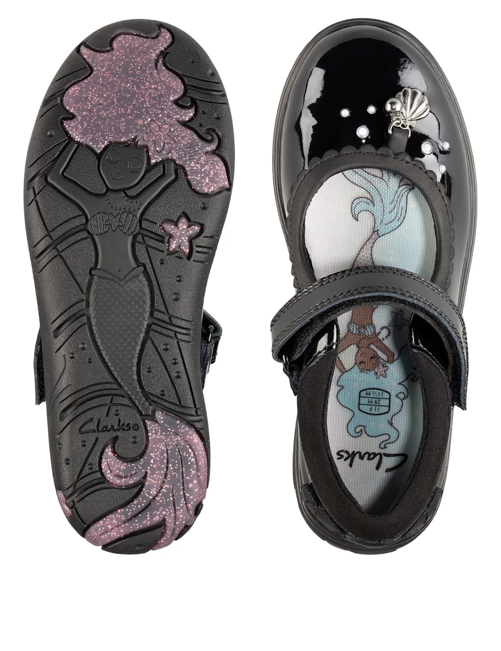 Kids' Leather Riptape Mary Jane Shoes (Kid size 10-2.5) 2 of 5