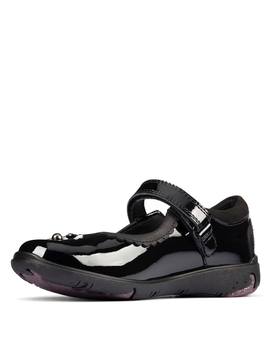 Kids' Leather Riptape Mary Jane Shoes (Kid size 10-2.5) 4 of 5