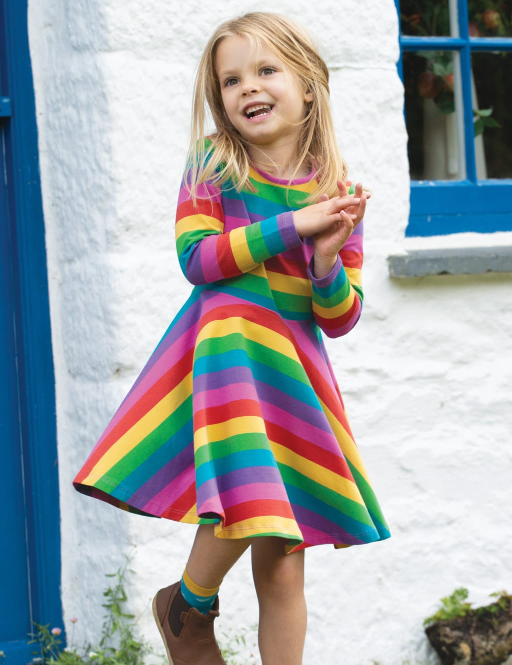 Rainbow striped 2 piece outfit deals