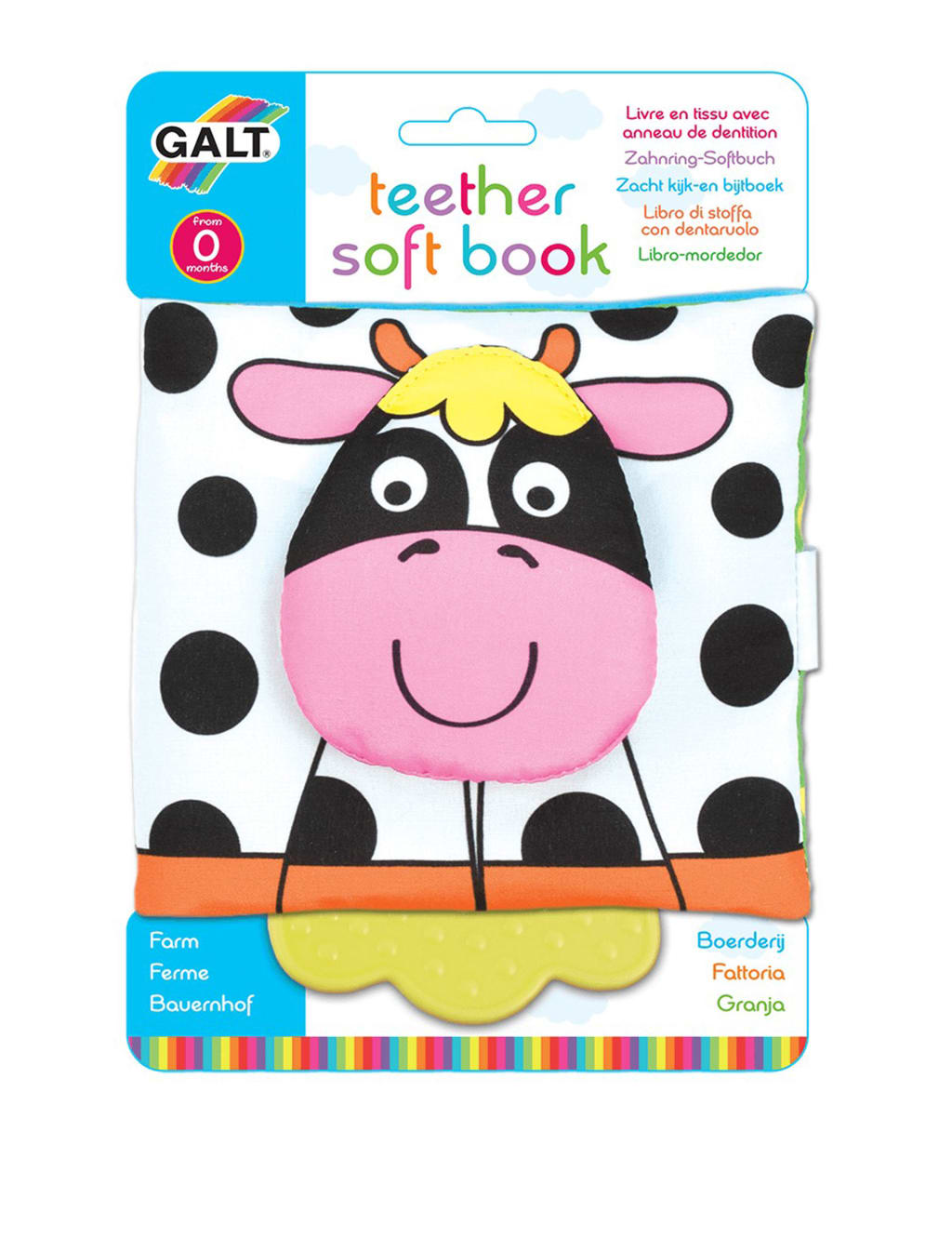 Farm Teether Soft Book (0+ Mths) 1 of 1