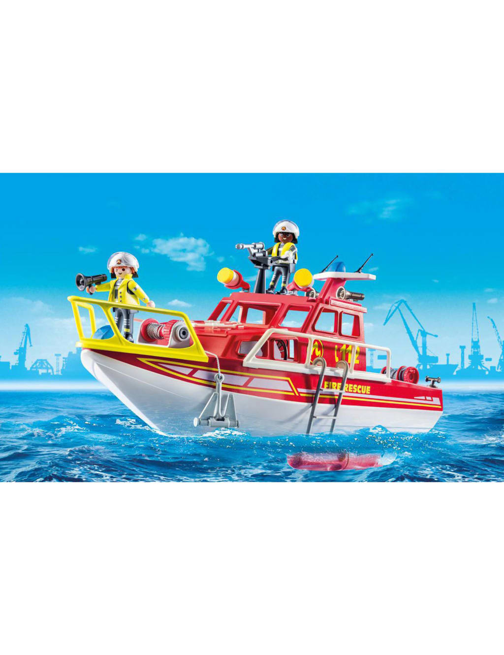 City Action Floating Fire Rescue Boat Toy 4 10 Yrs Playmobil M S