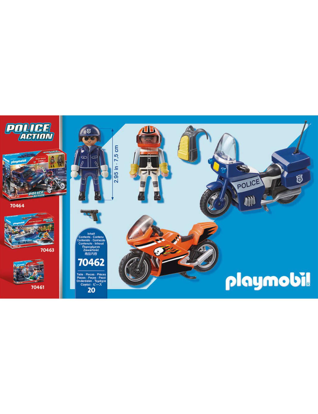 Police Action Highway Patrol Set 6 10 Yrs Playmobil M S