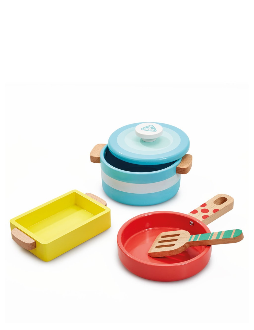 Wooden Kitchen Pots and Pans (3+ Yrs) 1 of 3