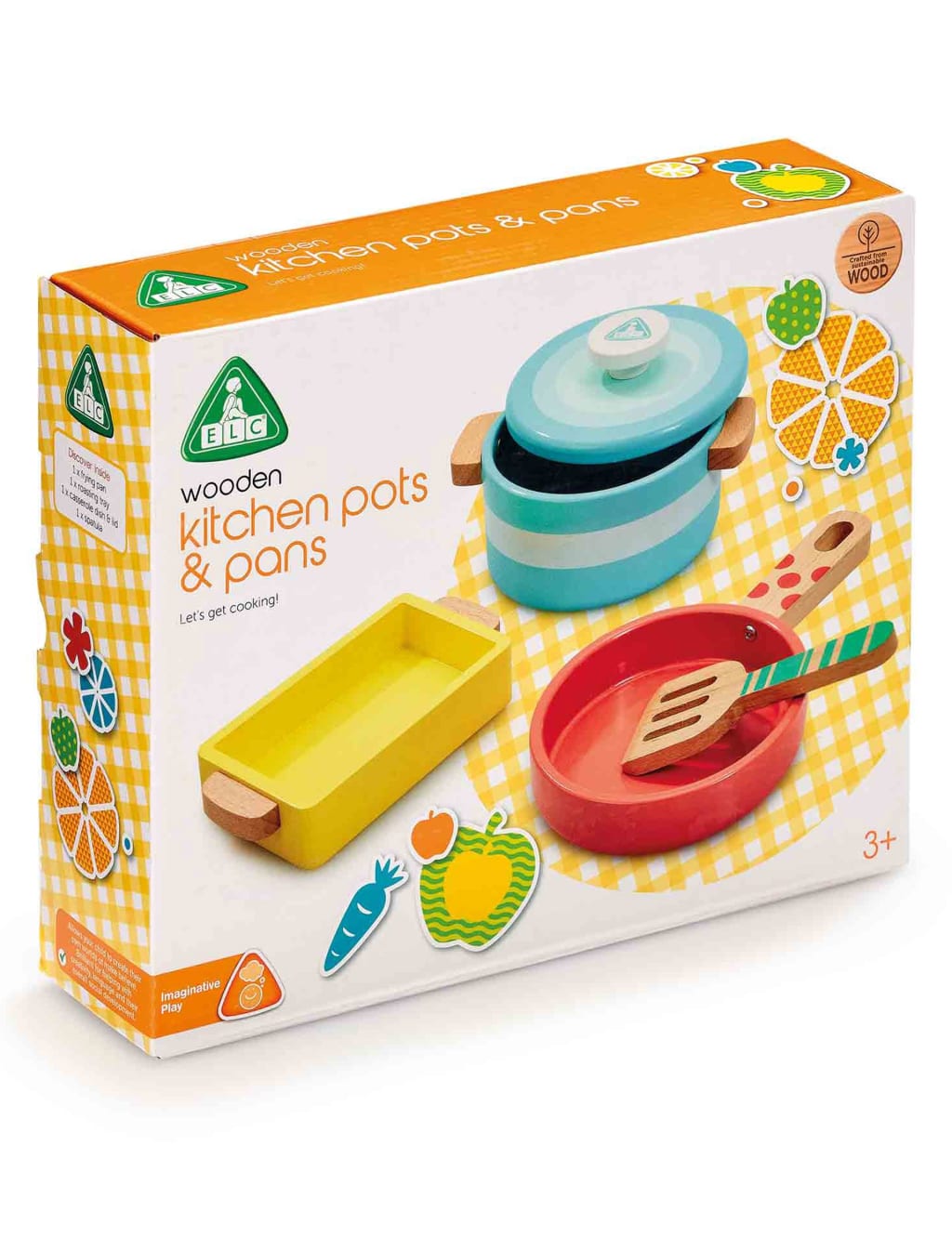 Wooden Kitchen Pots and Pans (3+ Yrs) 2 of 3