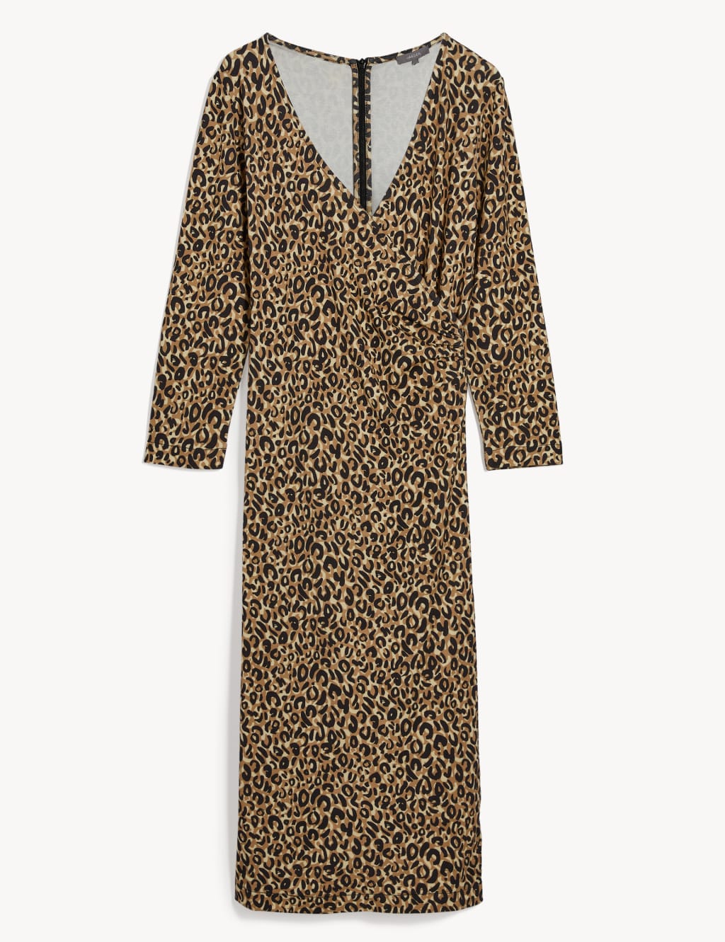 Jersey Animal Print Midi Wrap Dress JAEGER M S