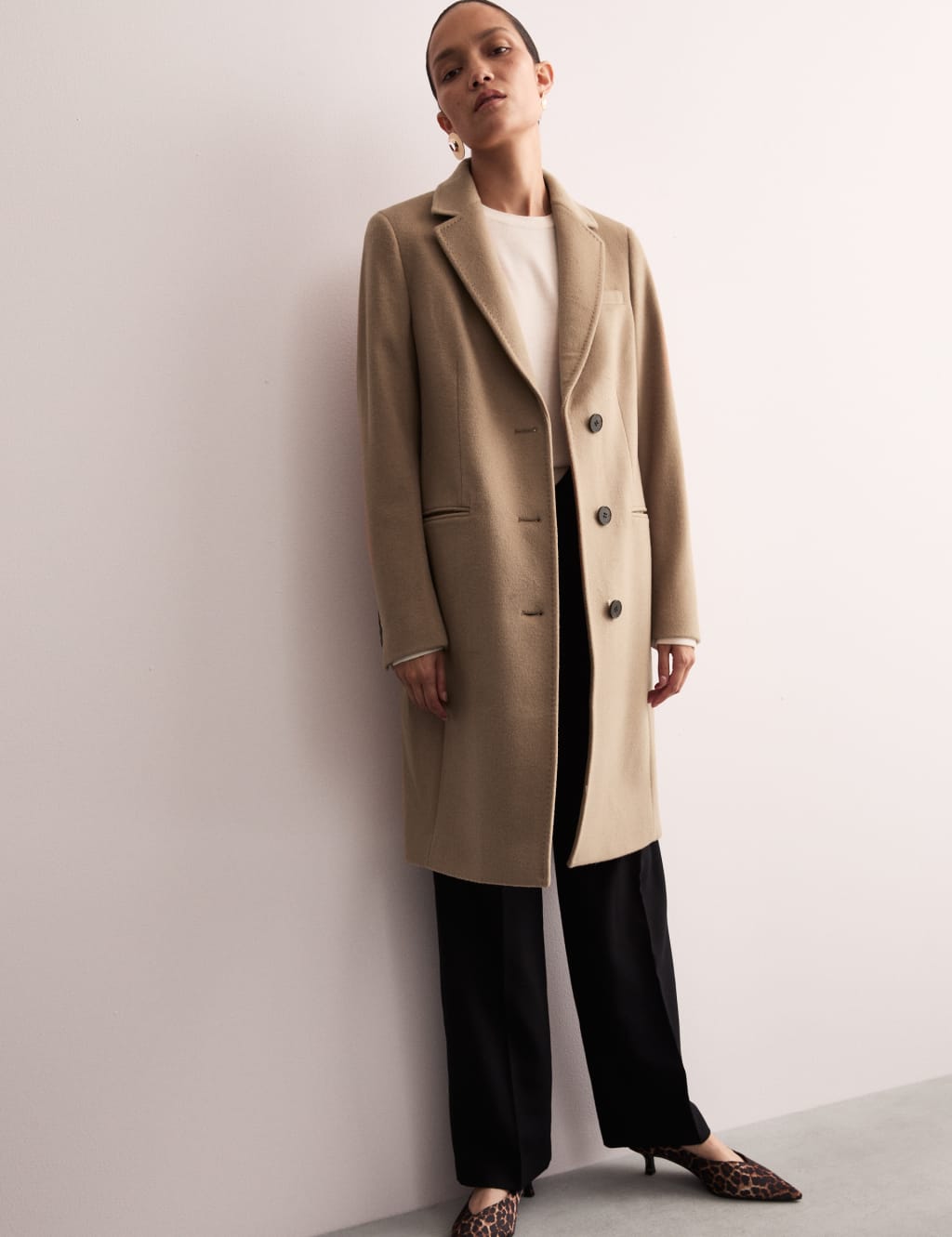 Jaeger boyfriend coat camel 2025