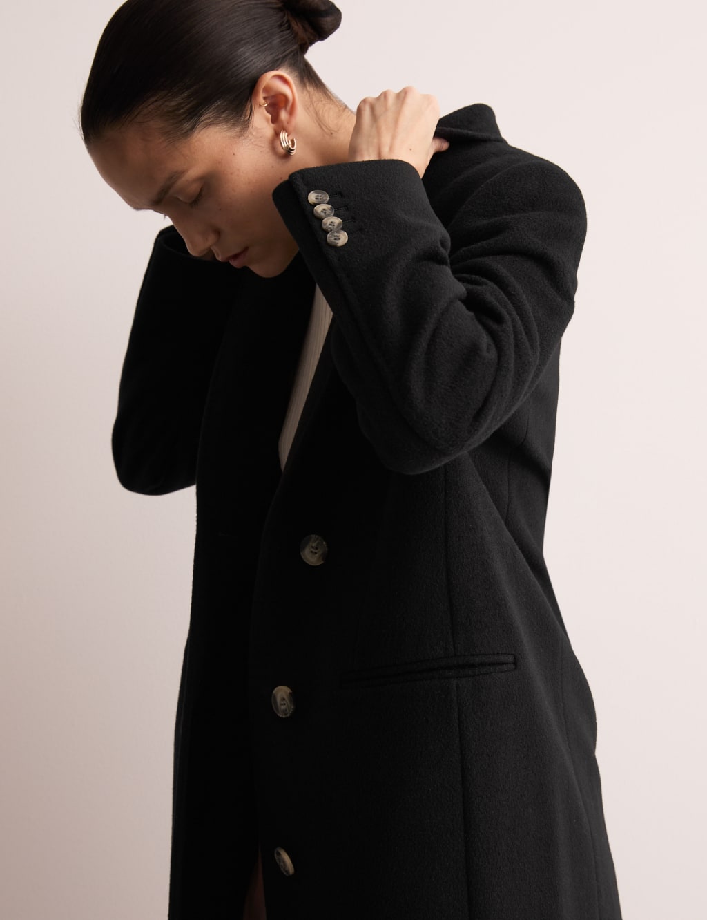 Pure Wool Single Breasted Boyfriend Coat 3 of 7